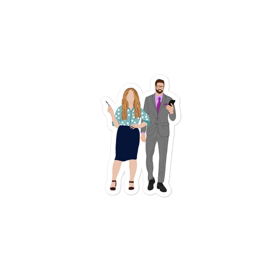 Dawson & Callie Bubble-free stickers