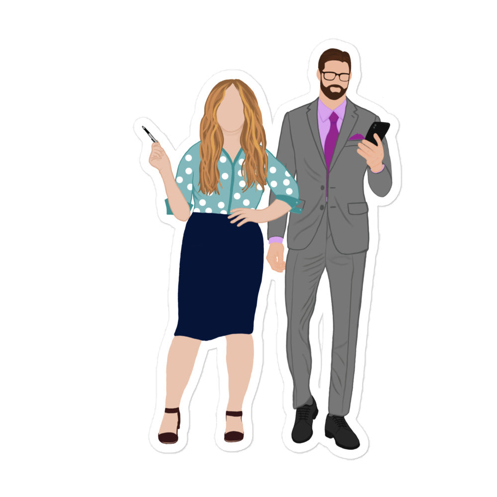 Dawson & Callie Bubble-free stickers