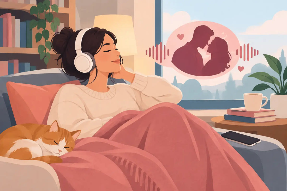 Listening to Romance Audiobooks, Made Cozy