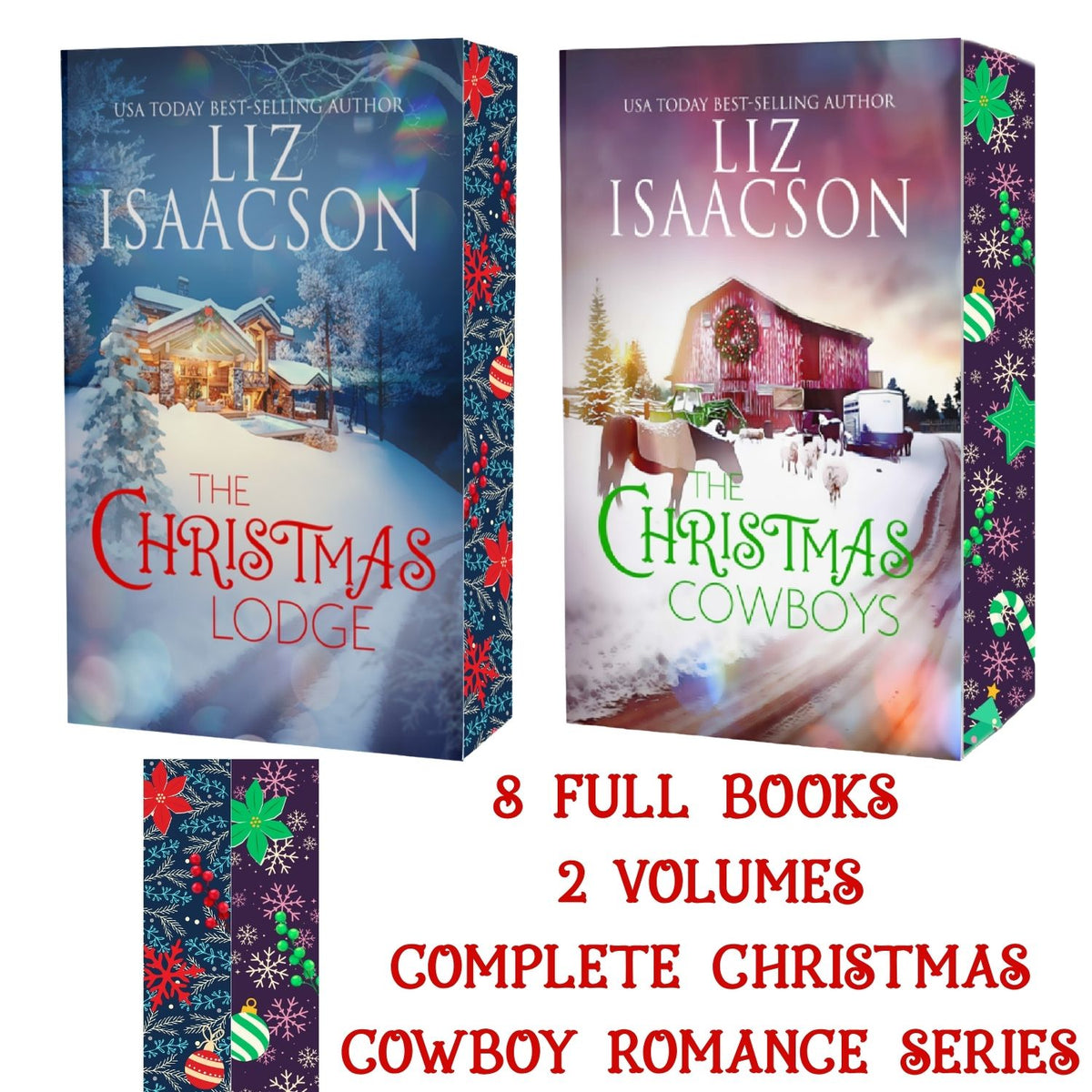 Christmas in Coral Canyon Complete Romance Series Special Edition Paperbacks - Eight Clean Christmas Cowboy Romances in Two Volumes