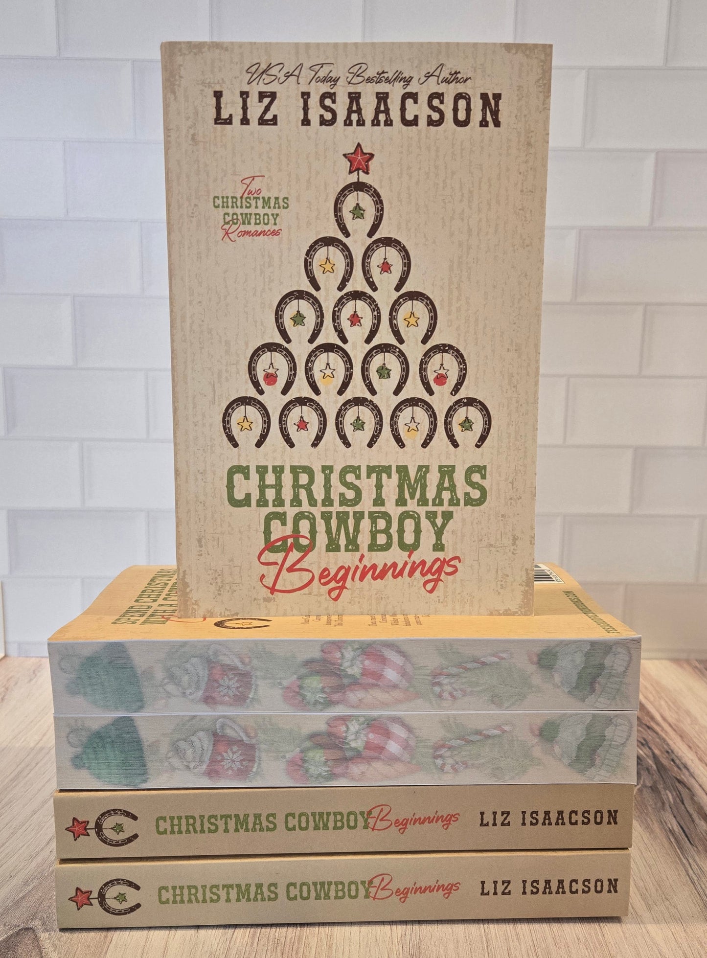 TWO BOOKS: Christmas Cowboy Beginnings Special Edition with DUAL PRINTED EDGES!