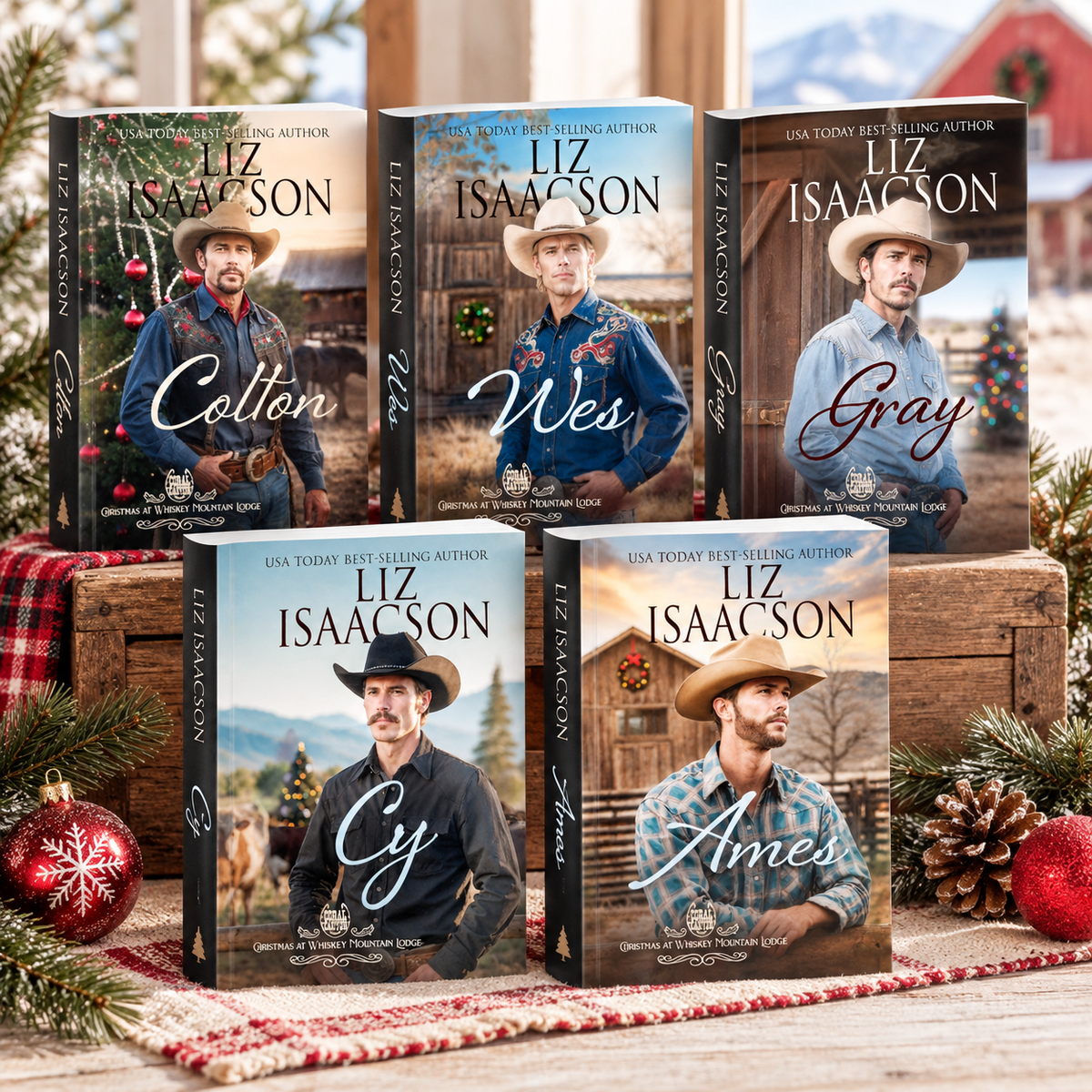 The Hammond Brothers Christmas Cowboy Romance - Five Books in Paperback