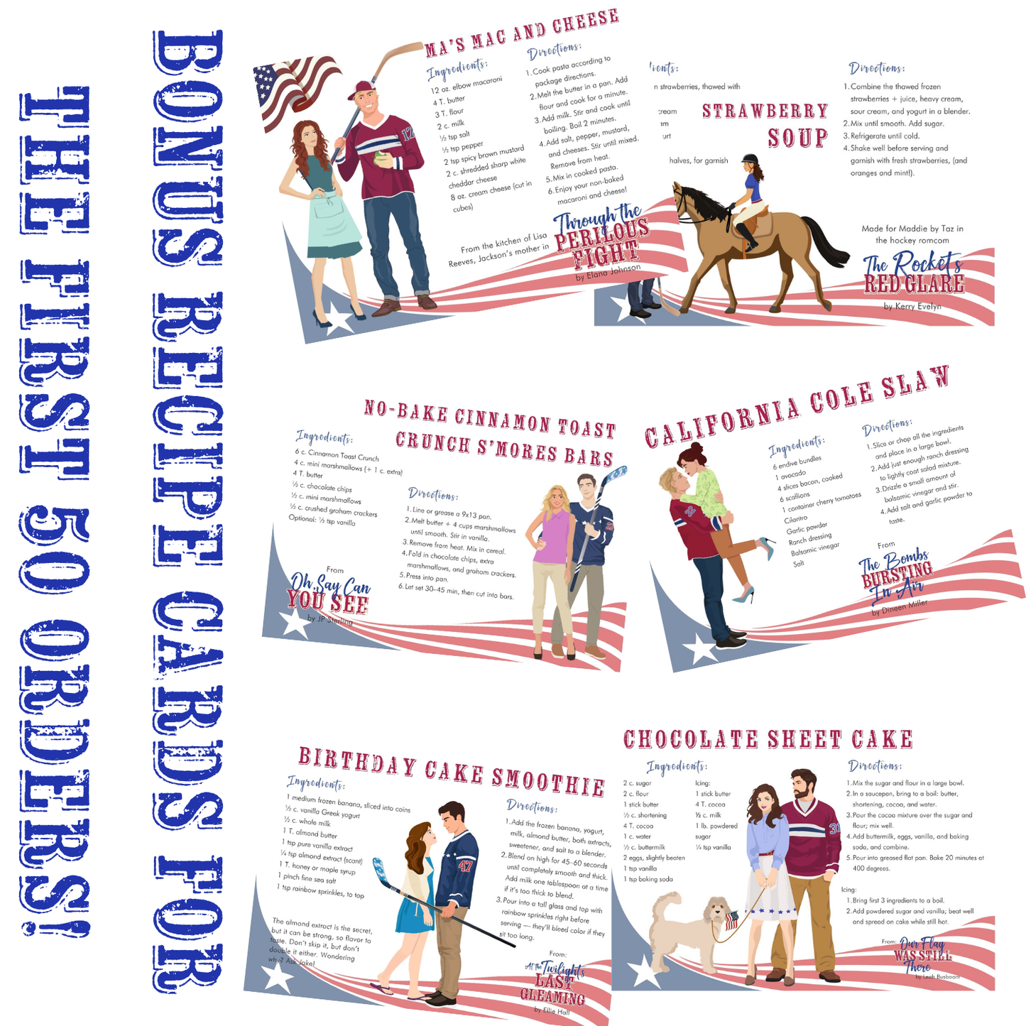 Hockey Nights Coloring Book recipe cards for the first 50 orders