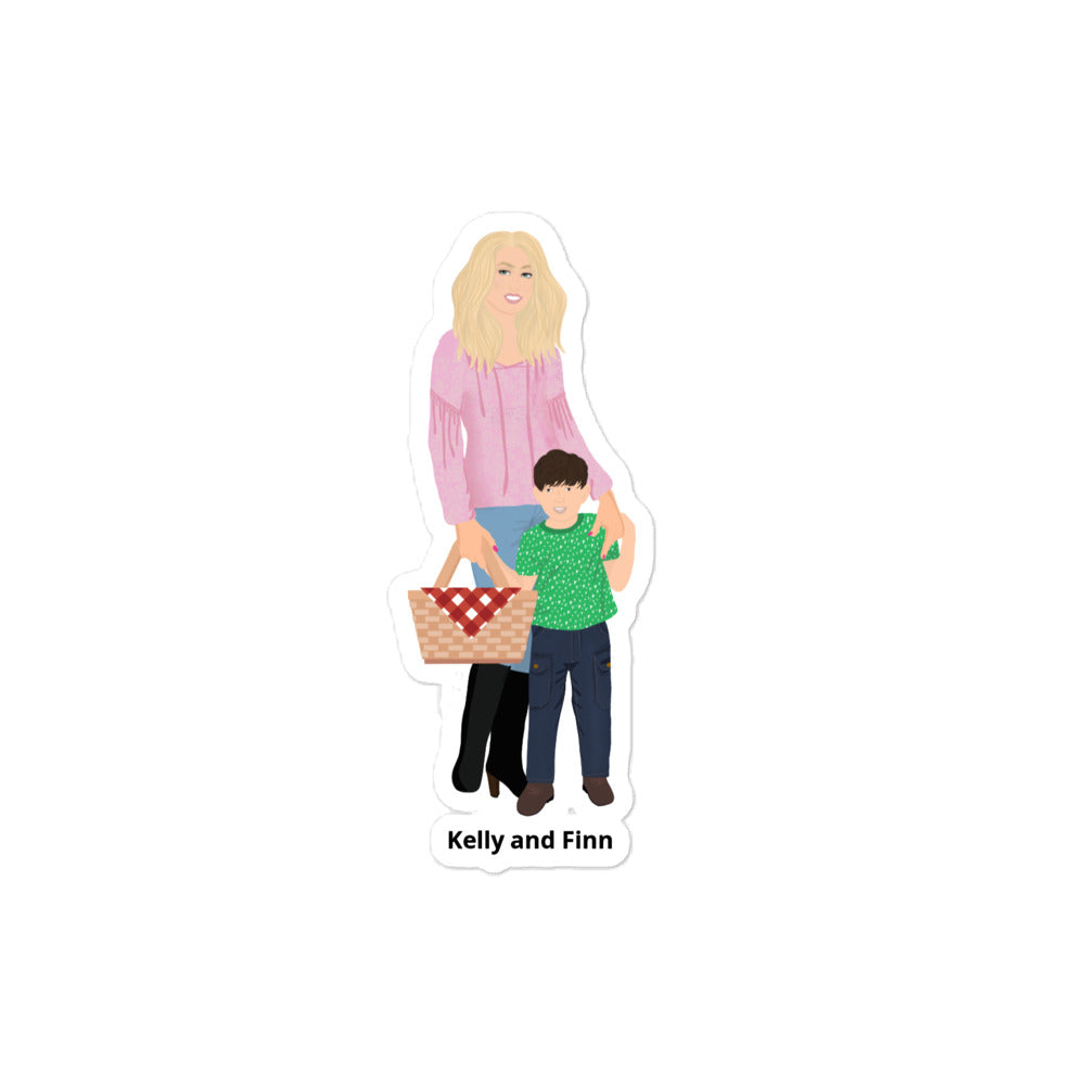 Kelly and Finn Ackerman Bubble-free stickers