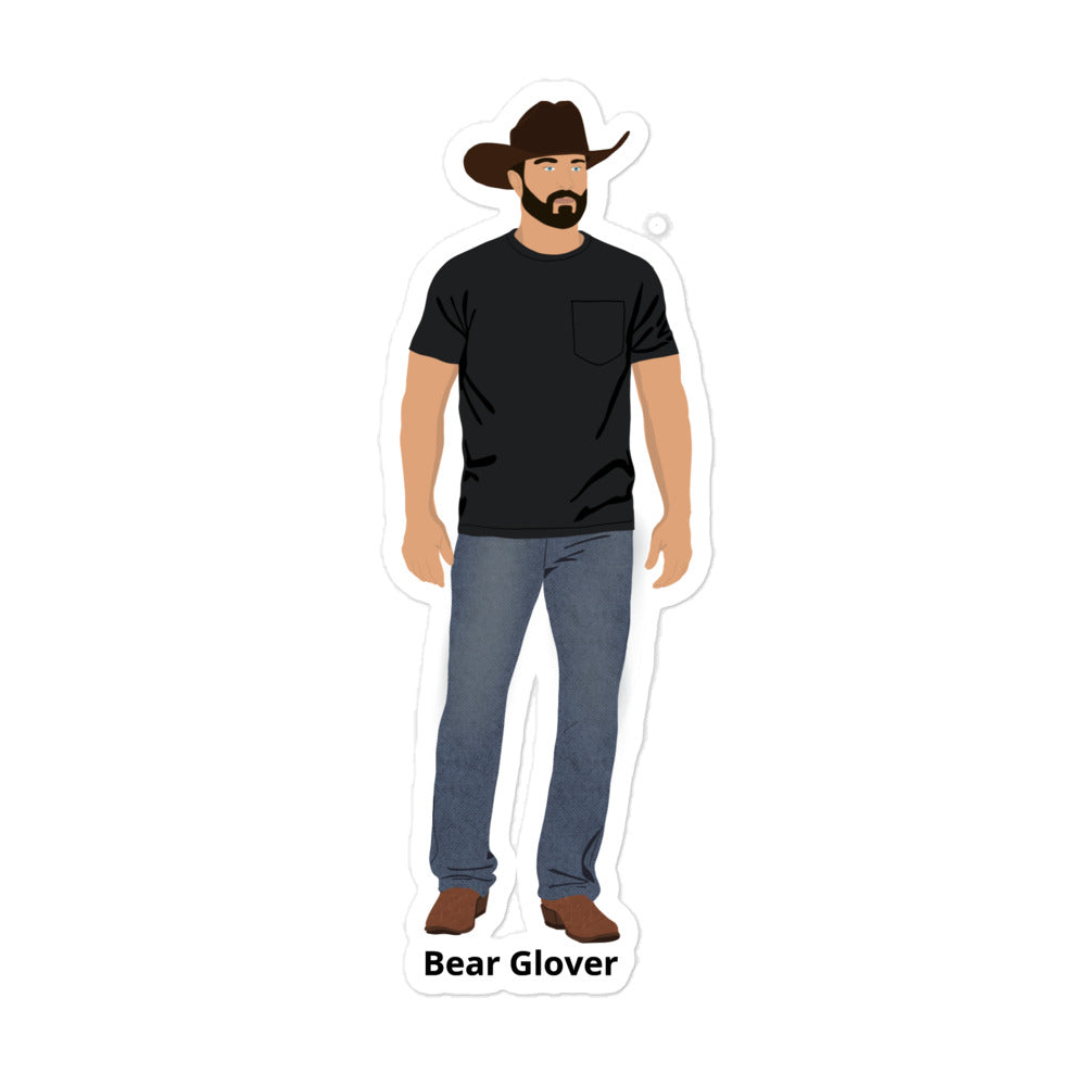 Bear Glover Bubble-free stickers