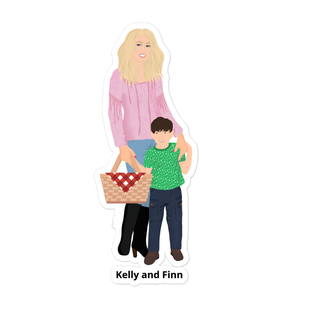 Kelly and Finn Ackerman Bubble-free stickers