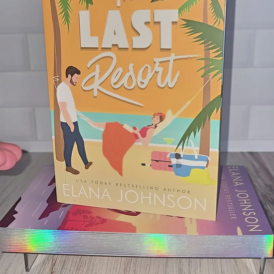 The Beach Read Double showing one front cover and the white foiled edges